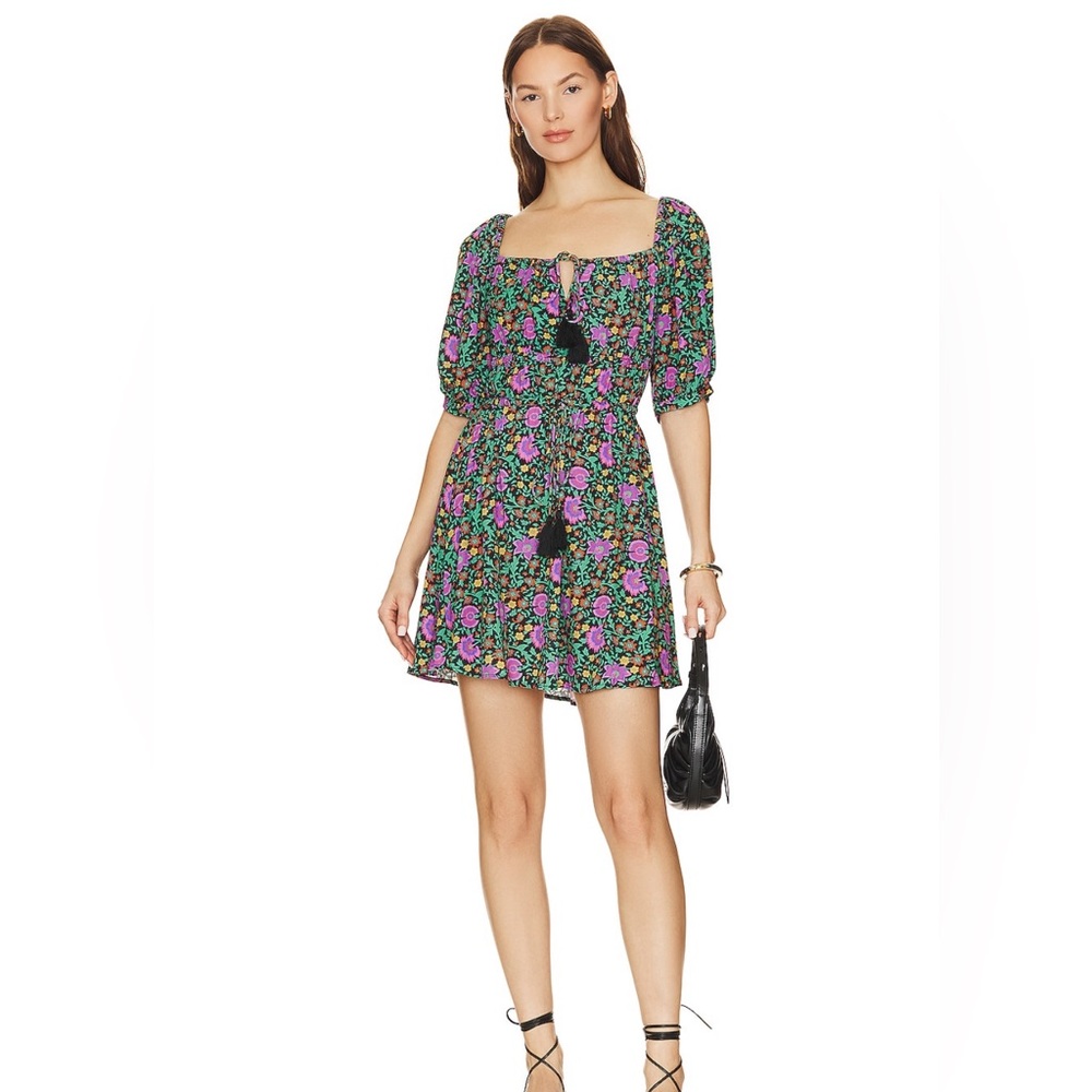 Spell village mini dress in Forest sz M